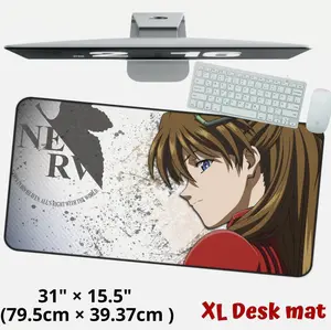 Asuka Waifu Girl Large Game Keyboard Desk Mat Anime Manga Evangelion Mouse Pad