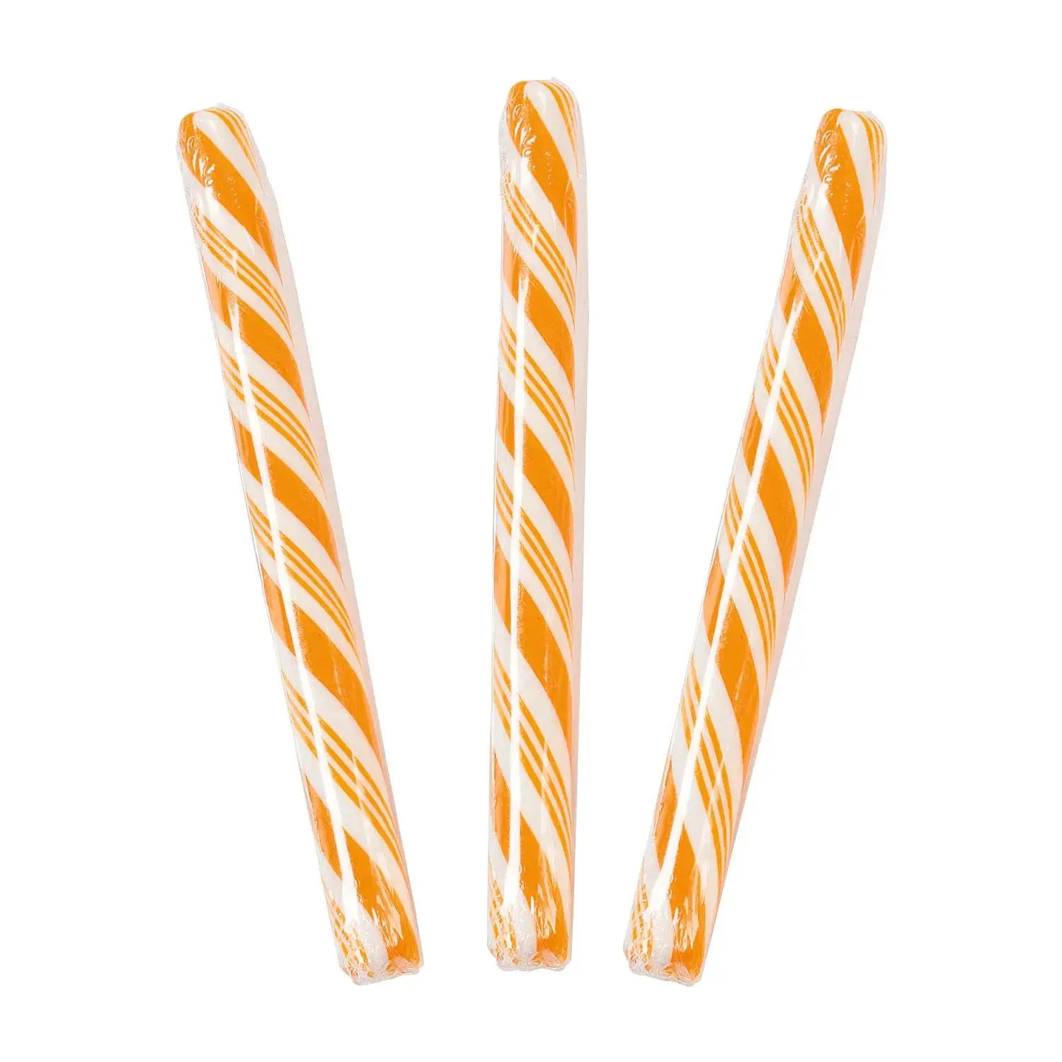 Orange Hard Candy Sticks, Sweet Snack - 80 Pc.