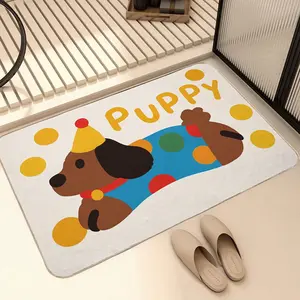 Bathroom Rugs, Ultra-Thin Bath Mats Suitable for Under Doors: Super Absorbent, Quick-Drying, Non-Slip, Washable Bathroom Rugs, Outdoor Shower Mat