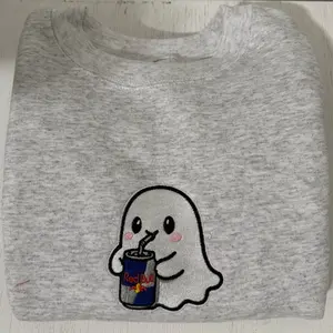 Ghost Energy Embroidery sweatshirt