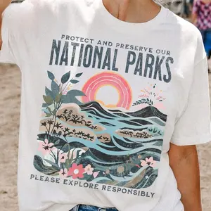 Comfort Protect Our National Parks TShirt, Nature Conservation, Environmental Awareness, Save Our Parks TShirt, Retro, Vintage