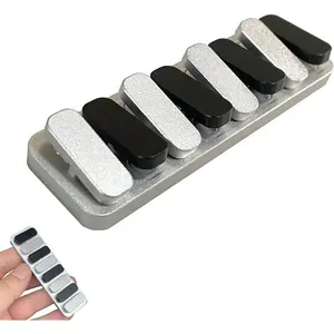 8 Keys Piano Keys EDC Fidget Slider Fidget Clicker Adult Metal Fidget Toys ADHD Tool Anti-Anxiety Stress Relief Toys Office Desk Toys