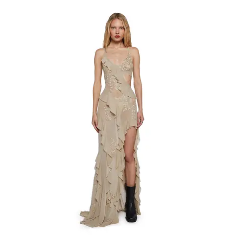 Rebel Mon Amour Maxi Dress - Off White