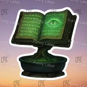 Enchanted Grimoire Glow-in-the-Dark Spellbook Adhesive Stickers, DIY Scrapbooking & Stamping Toy for Hobbies, Adhesive Stickers Stickers
