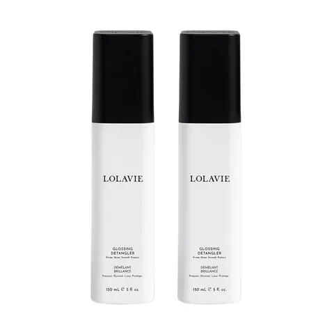 2-Pack Glossing Detangler by Jennifer Aniston - Detangler, Heat Protectant, Frizz Fighter, Shine Enhancer, & Hydrator All In One, Powered By B-Pro3 Bond Technology
