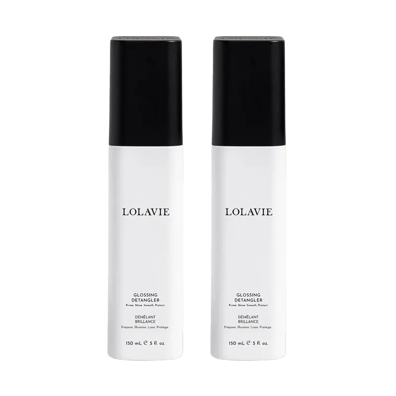2-Pack Glossing Detangler by Jennifer Aniston - Detangler, Heat Protectant, Frizz Fighter, Shine Enhancer, & Hydrator All In One, Powered By B-Pro3 Bond Technology