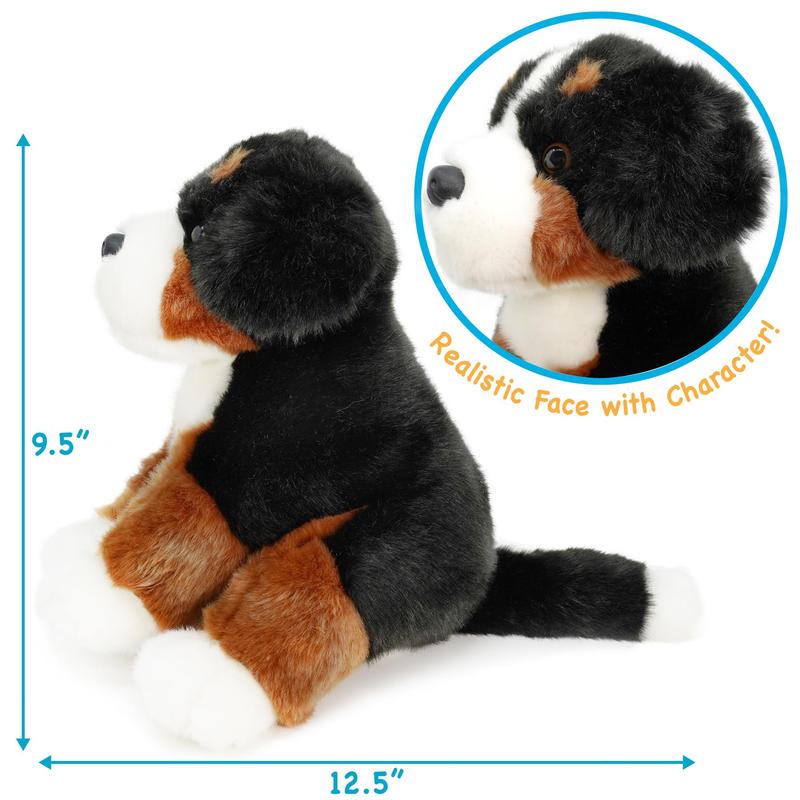 Bastien The Bernese Mountain Dog | 13 Inch Stuffed Animal Plush | By TigerHart Toys