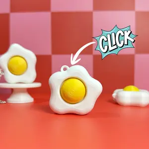 Sunny Side Up Egg | Keyboard Fidget | Click Fidget | 3D Printed Clicker