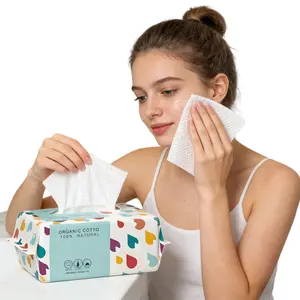 Disposable Face Towels, 1/2/4 Packs Face Towelettes for Washing & Drying, Soft Dry Wipes Facial, Tissue for Camping, Soft Thick Tissues, Home Hand Wipes and Outdoor Activities Use, Korean Facial Cleansing Cloths, Makeup Remover Dry Wipes, Travel Essential