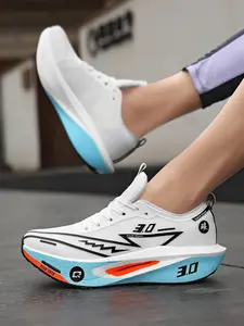 Unisex 3.0 Full Carbon Plate Running Shoes: Knit Breathable Mesh, Professional Marathon Racing Training Sneakers