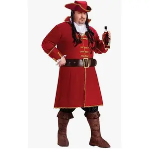Captain Blackheart Pirate - Hook - Morgan - Costume - Men - Plus 6' 2" 300lbs