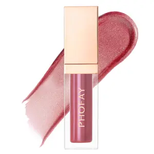 PHOFAY Ultra-Glossy Lip Gloss – Glass-Like Shine & Deep Hydration, Non-Sticky Moisturizing Lip Oil, Vegan & Cruelty-Free, Perfect for Dry Lips & Daily Glam