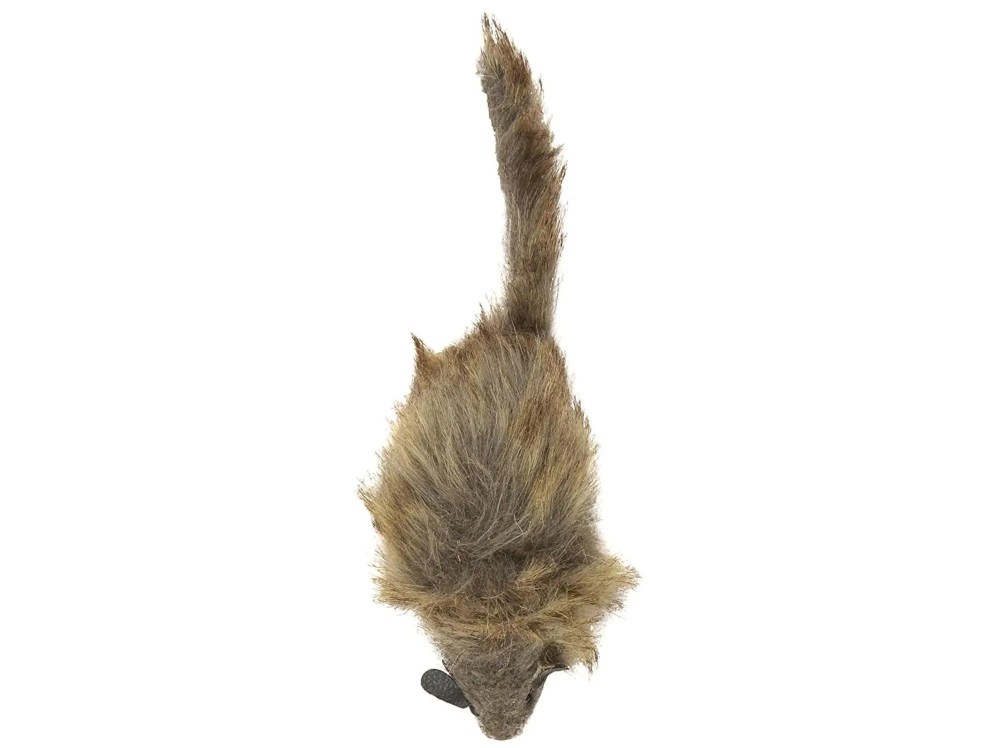 8.5 in. Shaggy Plush Giant Mouse with Rattle & Catnip