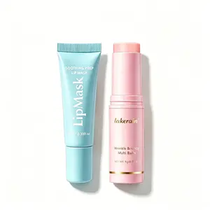 [2 PCS Bundle] Game Day Glow: PDRN Collagen Multi Balm & Peel-Off Lip Mask, Hydrating Care Duo for Smooth Fine Lines & Plump Lips  | Korean Skincare