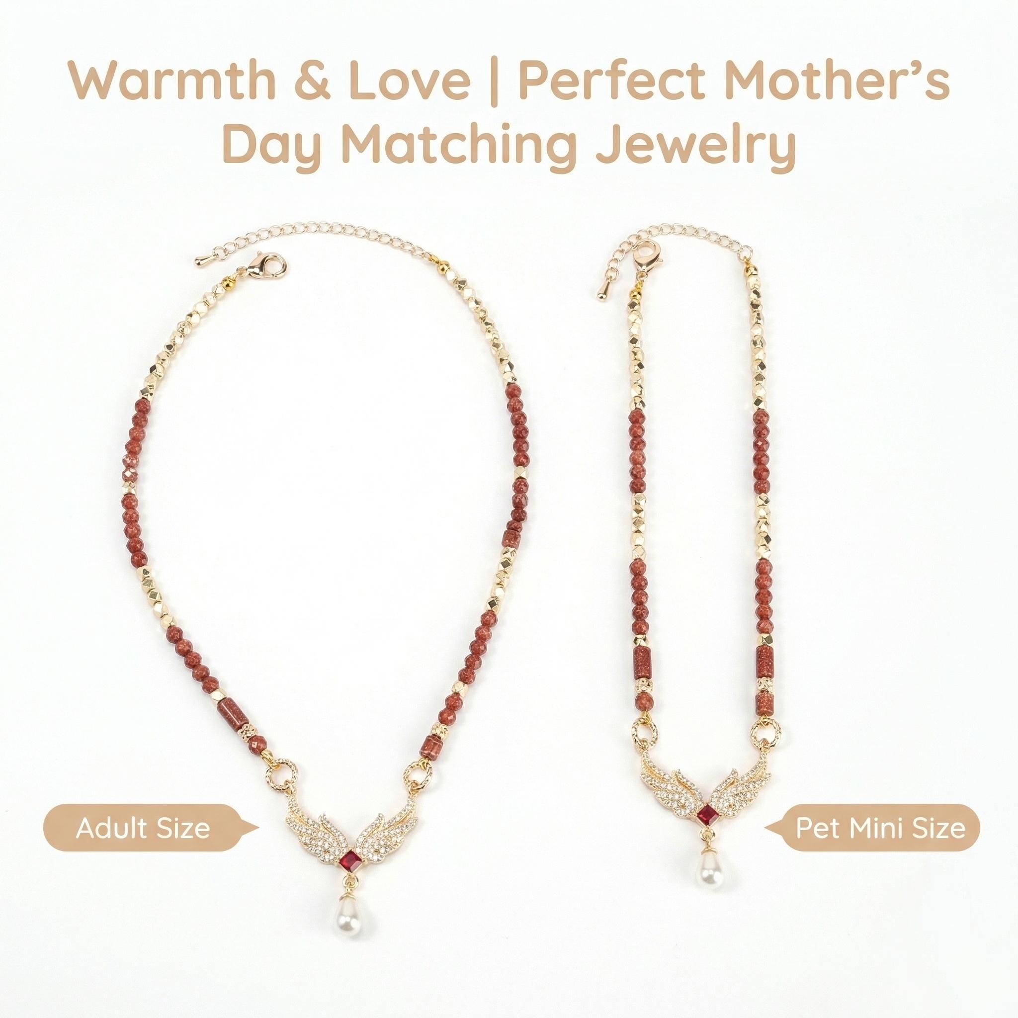 Warm Fur Crimson Dream - Adjustable Human & Pet  Set cruel intentions necklace