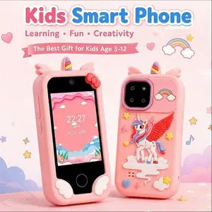 Kids Smart Phone, Touchscreen HD Dual Camera Cell Phone for Kids, Travel Toy Preschool Learning Education Toy,Children's day and Christmas Birthday Gifts for Girls Boys 3-12, Mp3 Player, Games