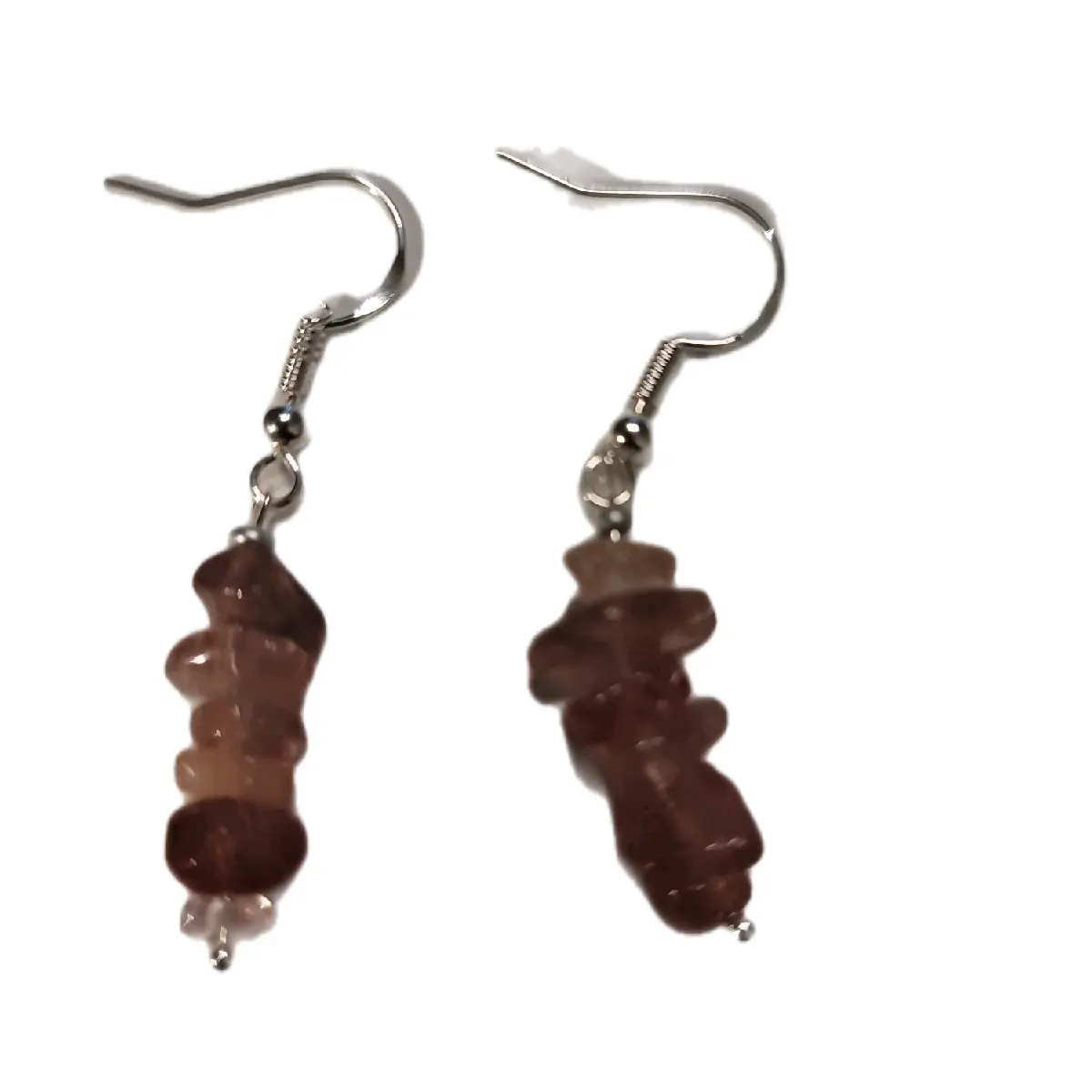 Women's Natural Crystal Handmade Earrings for Elegance and Healing