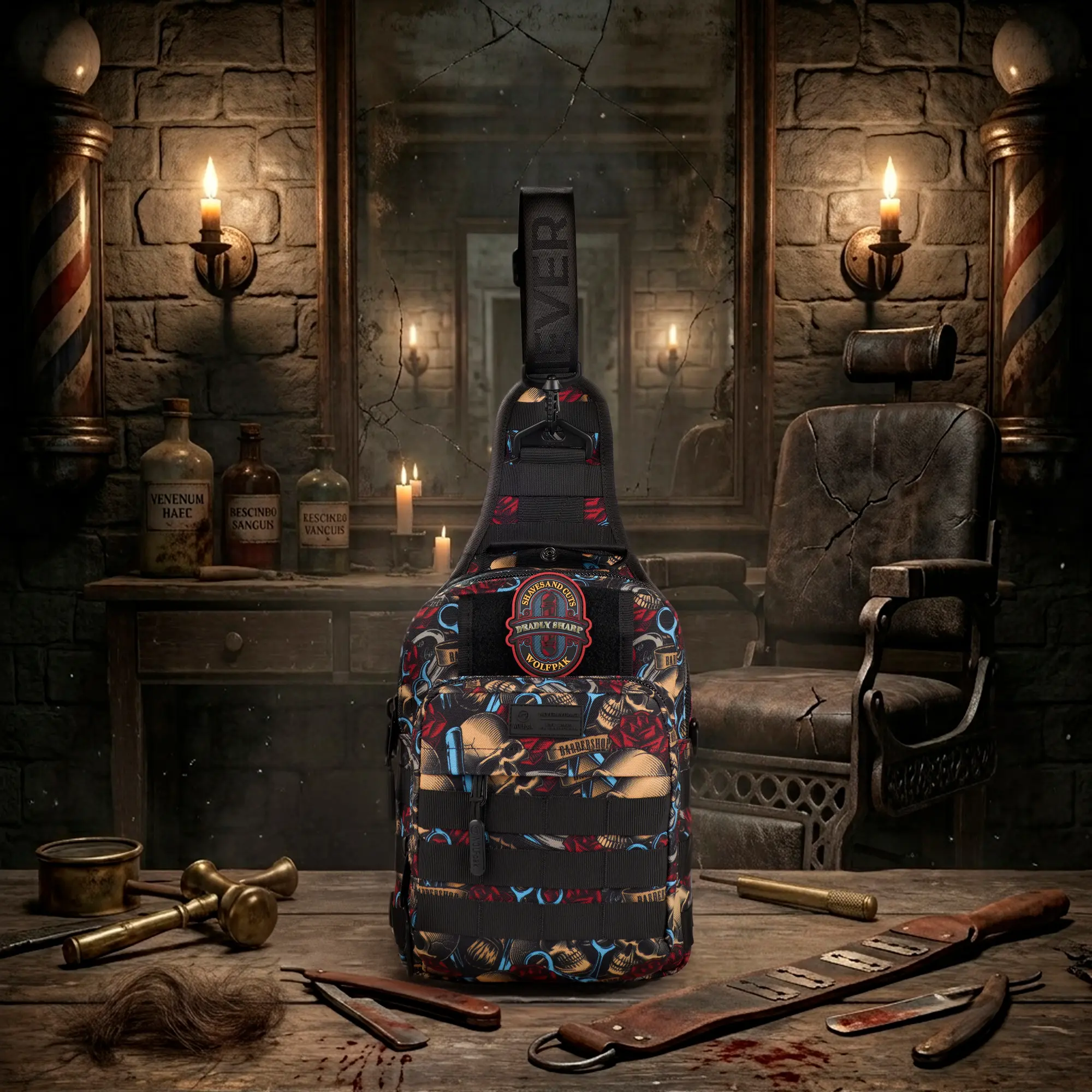 9L Tactical Sling Bag Deadly Sharp