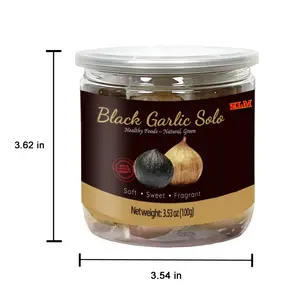 Premium Black Garlic 3.52 oz Pack of 1 Whole Bulbs Easy Peel All Natural Chemical Free Kosher Friendly Ready to Eat Healthy Snack Food Spice