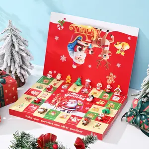 40-cell Christmas Advent Calendar Blind Box with Strange Trinkets  Cool Scene Decorations Essential for Christmas Party Setup, Dual-purpose Christmas Gift Decoration, Christmas Surprise Gift Box, Home Holiday Atmosphere Decor, Christmas-themed Interaction