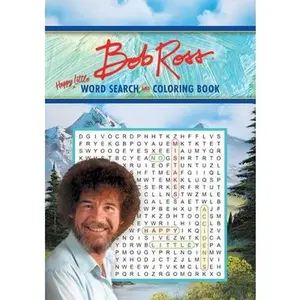 Bob Ross Word Search and Coloring Book -- Editors of Thunder Bay Press - Paperback