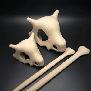 Unique Skull With Bone Hair Pin 3D Printed Stylish Edgy Fashion Accessory for Thin & Thick Hair Styles
