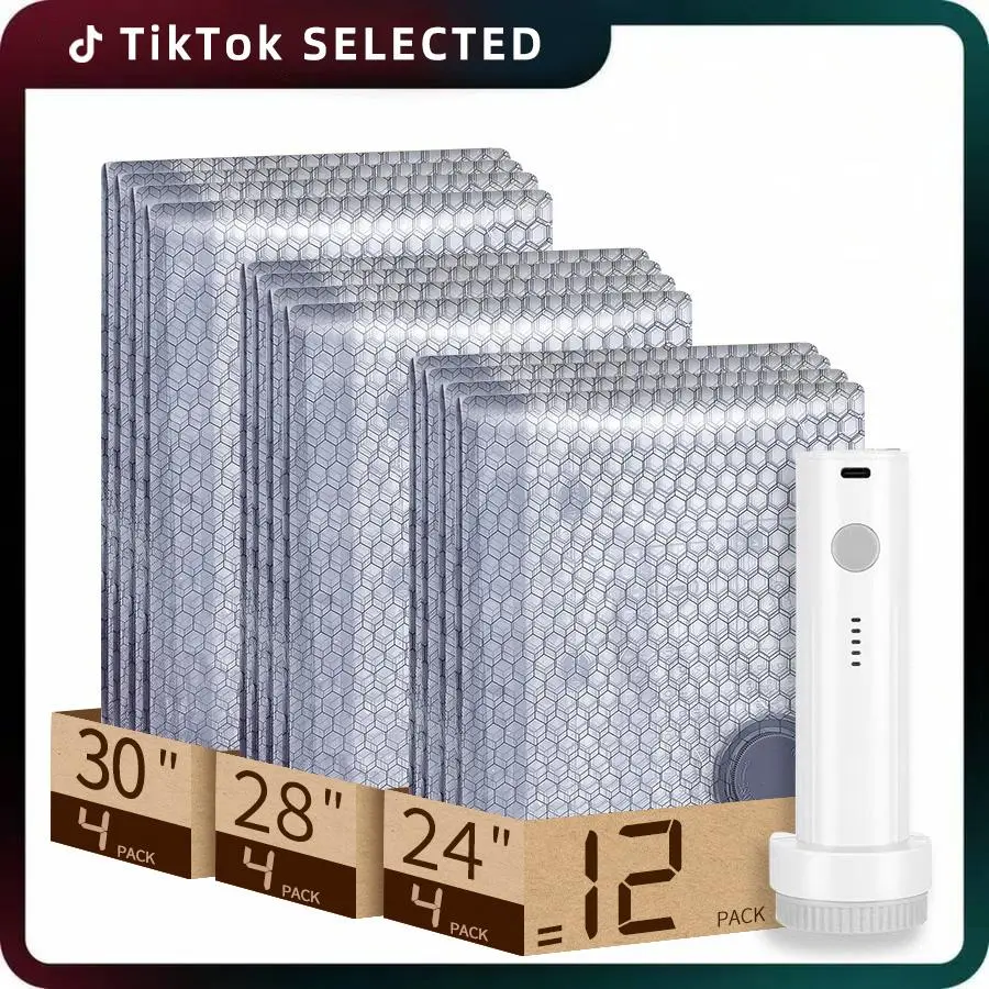 12 Bags+Rechargeable Pump