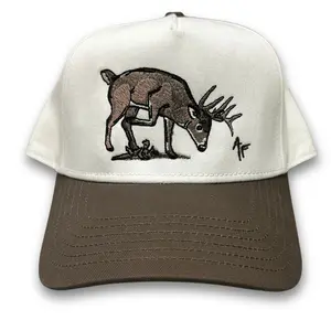 American Fetcher Snapback Hat Makin' A Scrape - Ivory & Brown