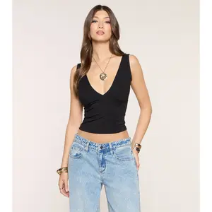 Casual Plan V-Neck Tank Top