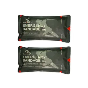 2 Israeli Style Emergency Bandage, 6" Compression Trauma Wound Dressing, Medical Sterile Vacuum Sealed, Combat Tactical First Aid Kit IFAK