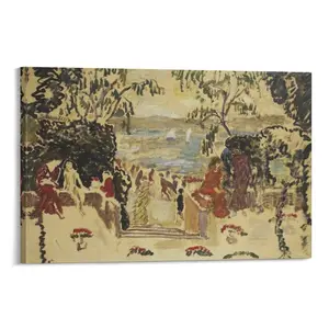 Pierre Bonnard Poster Print Seaside Terrace Posters Canvas Poster Bedroom Decor Sports Landscape Office Room Decor Gift Frames Ornaments Wall Artistic Decoration Photo