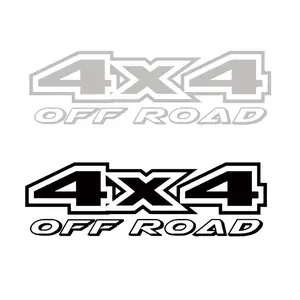 4X4 Off-road 4 Wheel Drive Car Stickers Styling Reflective Carved Door Trunk SUV  Sticker Decal Racing Tuning