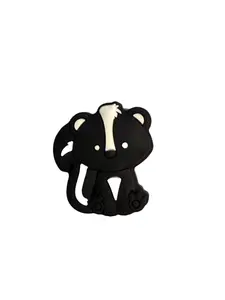 F/A2- (1)PC 1.2" Cute Sitting Skunk Focal Bead for DIY Keychains, Wristlets, Cup Charms, Car Charms ETC