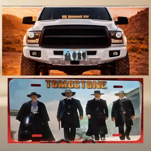 Tombstone Personalized Aluminum Sign 12x6"