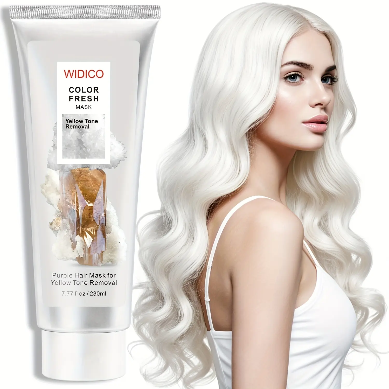 Silvery Professionals Color Fresh Mask, Nourishing Hair Mask, Damage-Free Color Depositing Hair Mask with Avocado Oil, Silicone-Free, 7.77oz, Hydrating Hair Balm, Nourishes Hair, Haircare Product