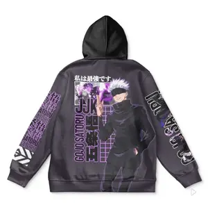 Gojo Satoru Jujutsu Kaisen Hoodies, Anime Graphic Sweatshirt Hoodies , Vintage Streetwear Hoodie,  Casual  Sweatshirt Hoodies outfits, Unisex, Trendy Sweatshirthoodie