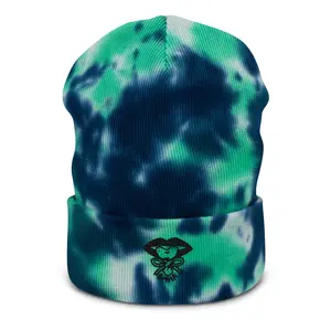 EMMA LOGO TIE-DYE BEANIE Cotton Silk Plain Floral Striped Polka Dot Summer Winter Baseball Cap