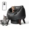 CATLINK 12L Open-X Self Cleaning Automatic Litter Box - App Control with App Status Alerts, Quiet Operation, Large Bin Reduces Refills & Fuss, Organic Fiber Compatible, Multi-Safety Anti-Pinch, Odor Control, Litter Level Monitoring, Easy Setup,familyfun