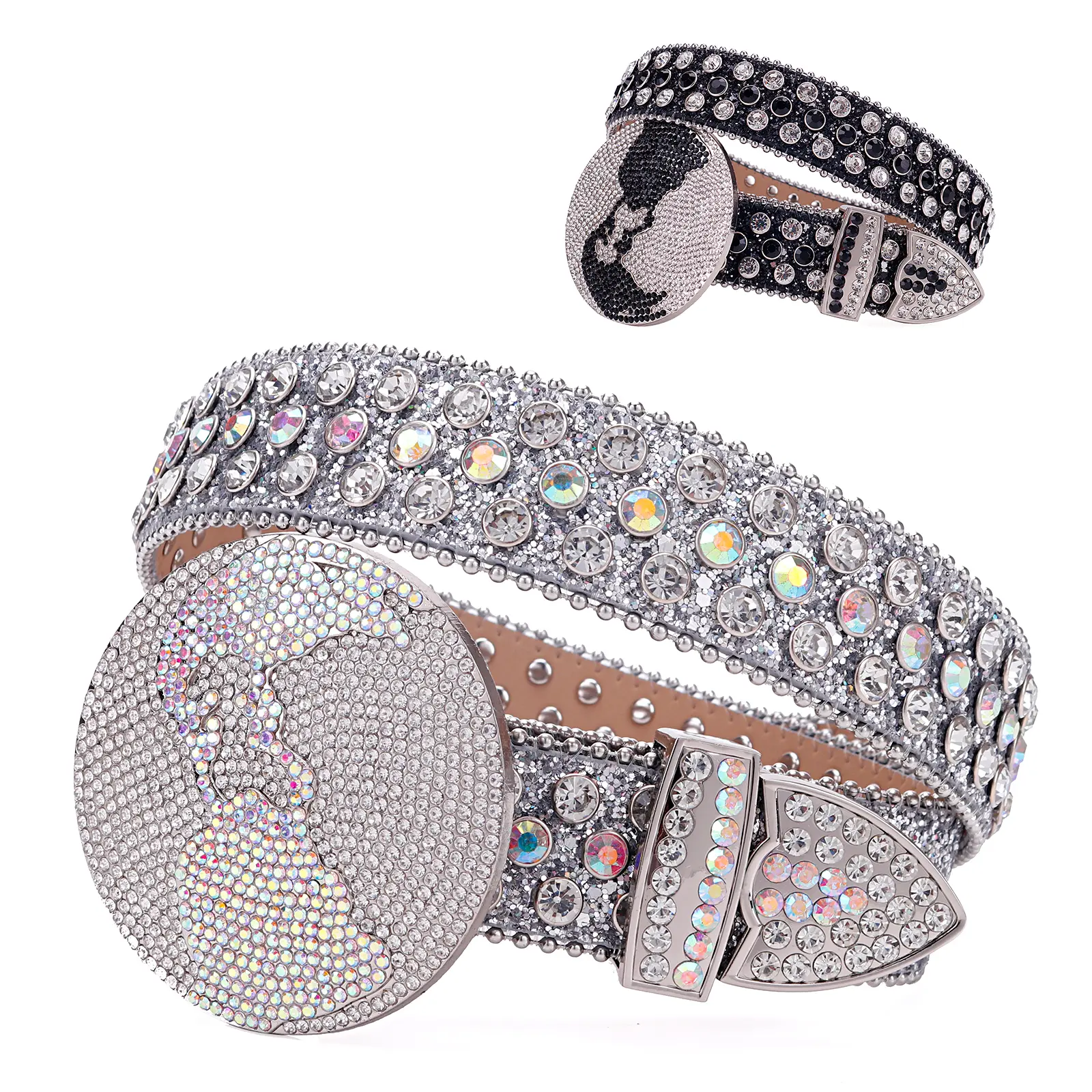 Rhinestone Planet Round Buckle Rhinestone Belt, 2024 Popular Party Wide Belt, Designer Belt, Country Rivet Full Rhinestone Daily Accessories for Men and Women, Men's Accessories Gothic Fall Clothing, Autumn Fresh Clothing