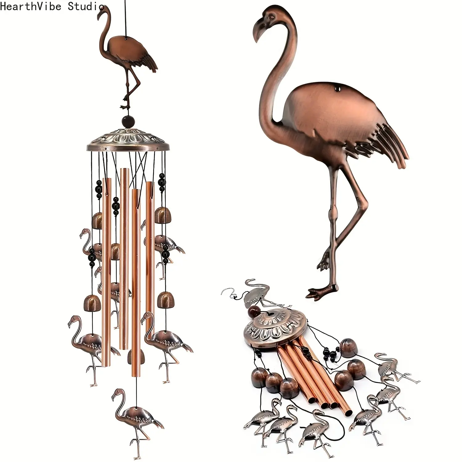 Flamingo Wind Chimes Outdoor Room Decor Garden Decor Patio Decorations with S Hook Flamingo Decor Gifts Gifts for mom Gifts for Women Gifts for Grandma Gifts for Friends Gifts Mother.