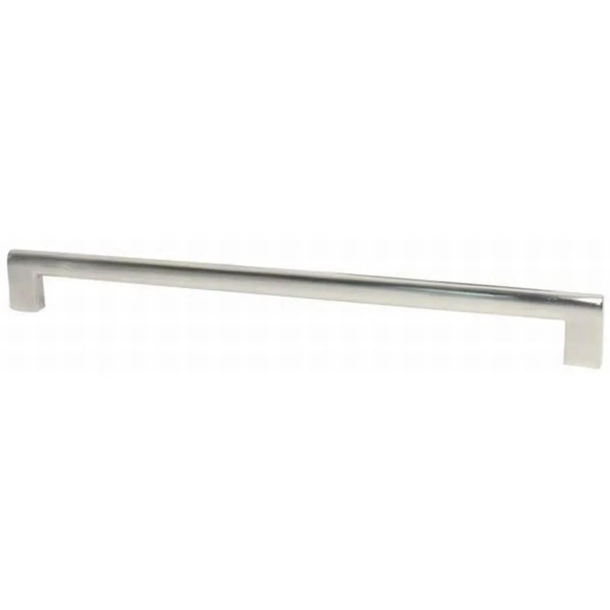 Emtek 86166US15 Metal Contemporary Brass Door Handle, 12 in. (12' CTC) Center-to-Center Trail Cabinet Pull, Satin Nickel