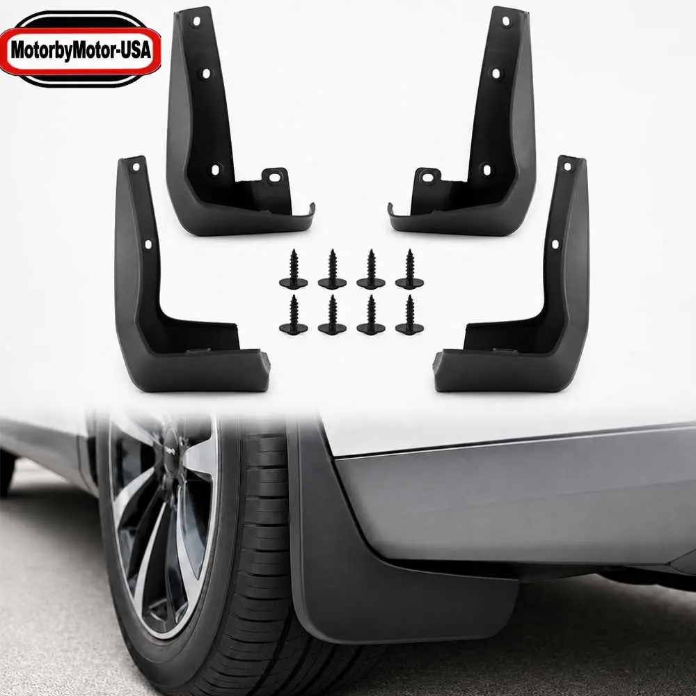 4-Piece Splash Guards Mud Flaps Set for Honda Civic Sedan 2016-2021, Front & Rear Splash-Proof Guard Panels, Black PP with TPE Hardware, OE Standards, IATF16949 Certified, All-Weather Performance, Complete Installation Kit, Car Exterior Accessory, Car Acc