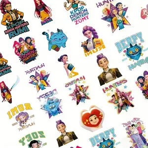 20PCS Waterproof Rumi Kpop Demon Hunters Temporary Tattoos Cute Cartoon Body Art Stickers Fun Festive Party Christmas Gift for Teens Kids Adults Cosplay Fans