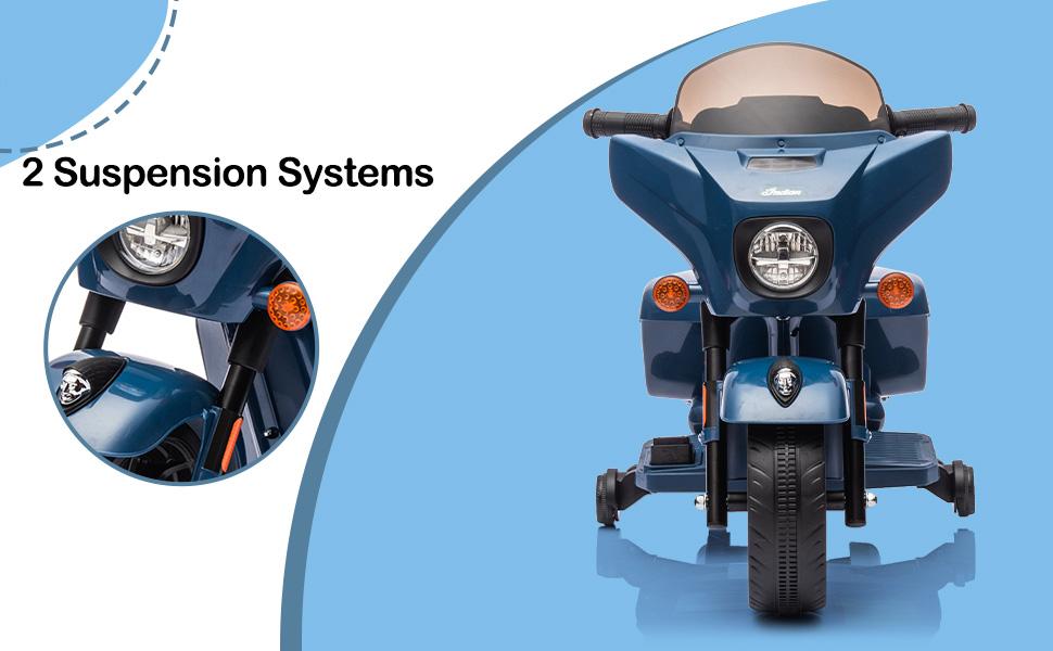 GARVEE 6V Electric Ride-On Motorcycle for Toddlers 1-3 with Licensed Design, USB, AUX, Music, and Headlight – Safe and Fun Dirt Bike for Early Riders