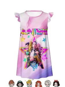 Hunters Women's Gradient Dress, Starlight Print, Casual Knee Length, Short Sleeve, Loose-Fitting, All over Print