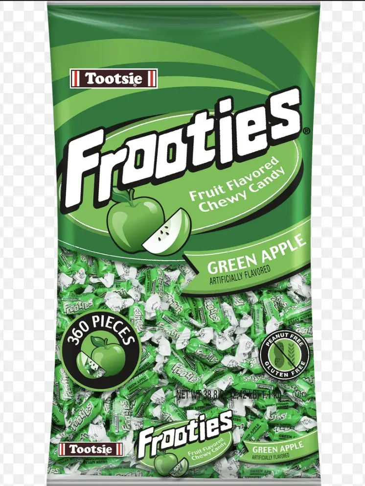 Frooties GREEN APPLE Fruit 360 Pieces