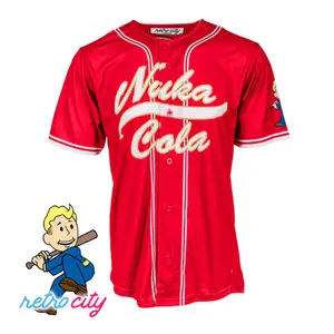 Nuka Cola Full-Button Baseball Jersey