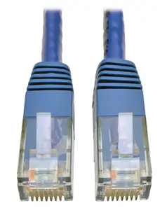 Tripp Lite TRL-N200-015-BE Cat6 Gigabit Molded RJ45 Male to Male Patch Cable, Blue - 15 ft.