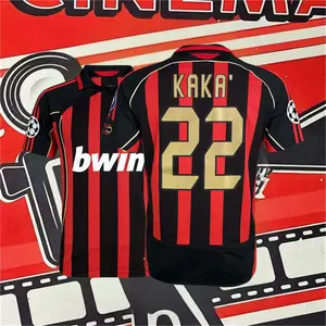 2006 2007 Retro Red Away Shirt No. 22 KakaShort-Sleeved Football Jersey