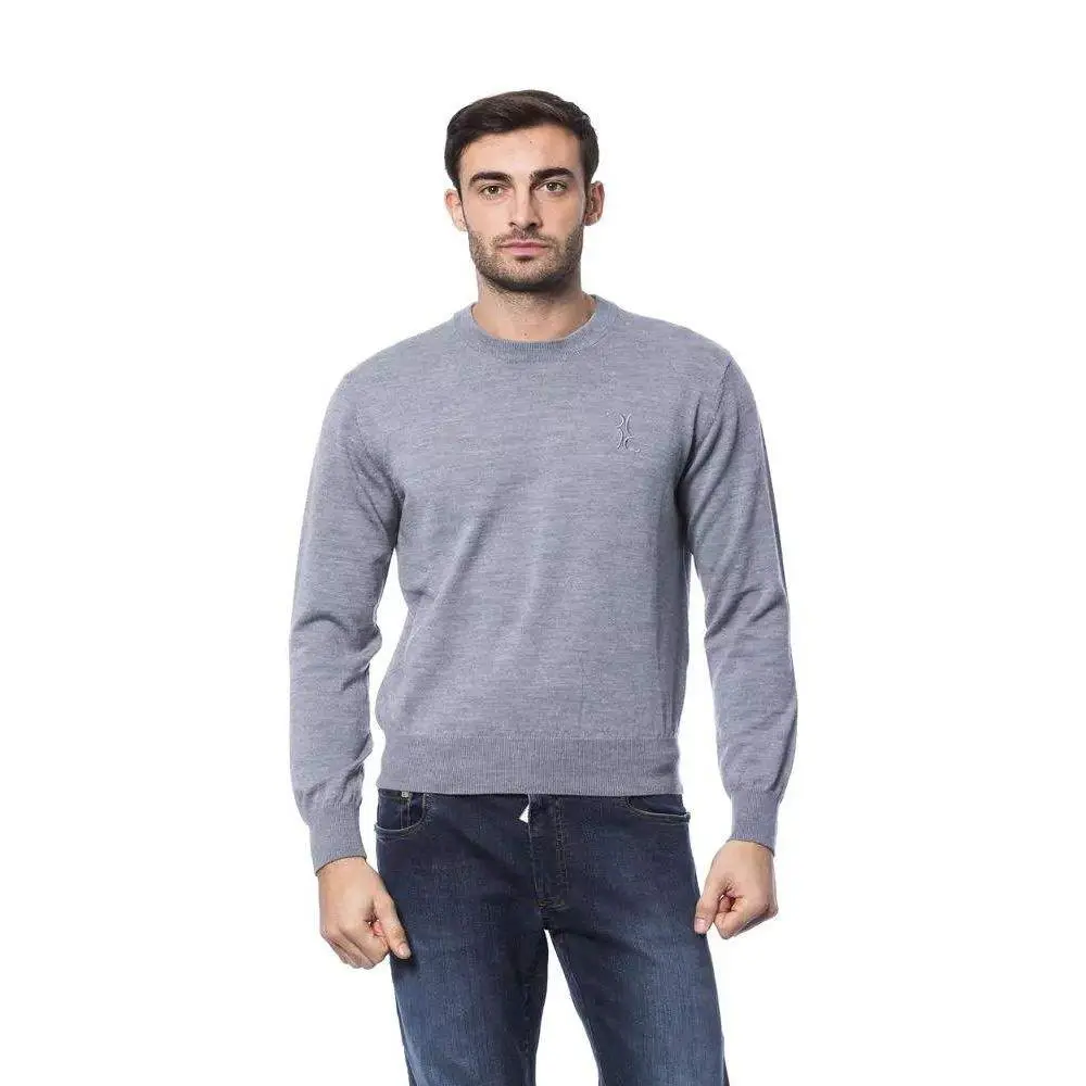 Billionaire Italian Couture Gray Merino Wool Sweater